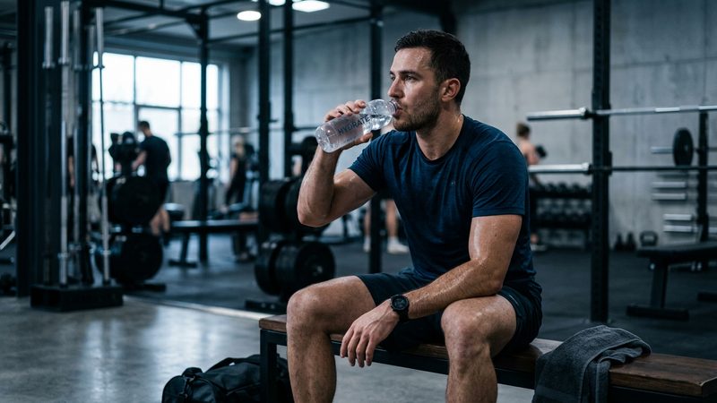 Athlet bei der Regeneration — Ornithin im Sport